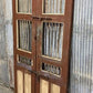 Vintage Indian Garden Gates, Teak Metal Carved Doors, Architectural Salvage, A68
