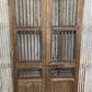 Vintage Indian Garden Gates, Teak Metal Carved Doors, Architectural Salvage, A73