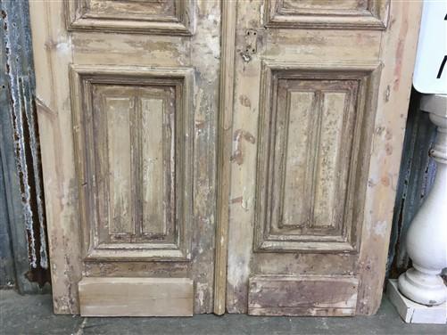 Antique French Double Doors (42.5x100) Thick Molding European Doors B98