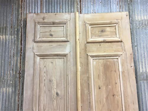 Antique French Double Doors (43.5x100.5) Thick Molding European Doors B99