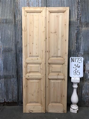 French Double Doors (36x85) European Styled Doors, Raised Panel Doors N173
