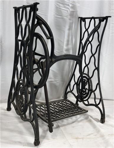 Treadle - Treadle Sewing Machine, Cast Iron Base, Industrial Age Singer Steampunk PX, by The Old Grainery (base, black, fa...