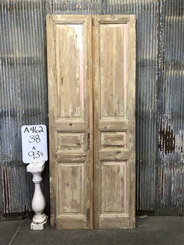 Antique French Double Doors (38x93) Raised Panel Doors, European Doors A462