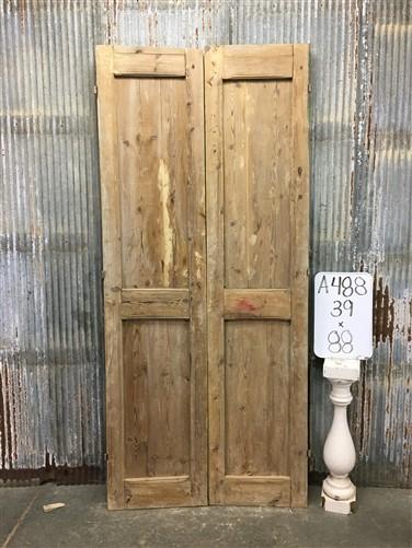 Antique French Double Doors (39x88) Raised Panel Doors, European Doors A488