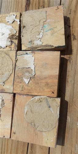 Plinth Block - 15 Mini Plinth Blocks, Bullseye Rosette, Architectural Salvage, Wood Trim D15, by The Old Grainery (Block,...