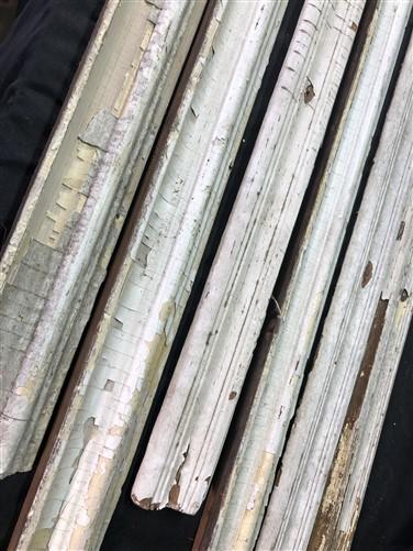 Motor base - 6 Wood Trim Pieces, Architectural Salvage, Reclaimed Vintage Wood Baseboard A96, by The Old Grainery (art, ba...