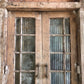 Antique Arched French Double Doors (48x108) Encased Doors, European Door Jamb S5