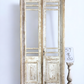 Antique Encased French Double Doors (46x102) 5 Pane Glass European Door Jamb S7