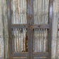 Vintage Indian Garden Gates, Teak Metal Carved Doors, Architectural Salvage, A87