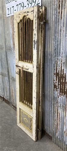 Vintage Indian Garden Gates, Teak Metal Carved Doors, Architectural Salvage, A88