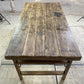 Wood Folding Table, Vintage Dining Room Table Kitchen Island Portable Table A110
