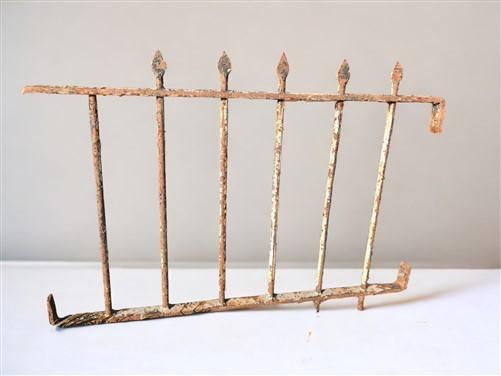 Wrought Iron Fence Panel, Architectural Salvage Grate, Garden Art, Vintage, A23