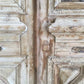 Antique French Double Doors (59.5x112) Wood Iron Doors, European Doors D264