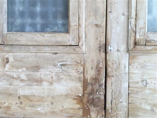 Antique French Double Doors (59.5x112) Iron Wood Doors, European Doors D264