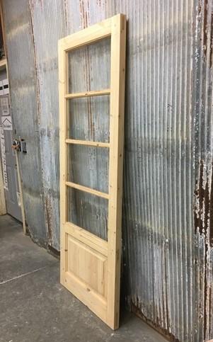Door - French Single Door (30x80) 4 Pane Glass Door European Styled FM3 by The Old Grainery (antique doors, barn doors, di...