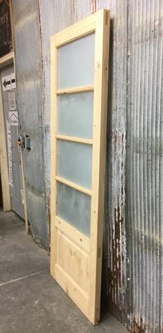 Door - French Single Door (30x80) 4 Pane Frosted Glass Door European Styled FM4 by The Old Grainery (antique doors, barn d...