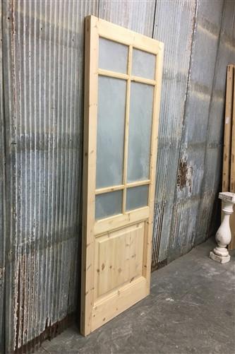 Door - French Single Door (30x80.5) 6 Pane Frosted Glass Door European Styled FM6 by The Old Grainery (antique doors, barn...
