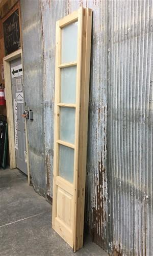 Door - French Double Door (36x84) 4 Pane Frosted Glass Door European Styled EM14 by The Old Grainery (antique doors, barn...