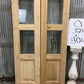 Arched French Double Doors (32.5x80.5) 3 Pane Glass European Styled Doors O7