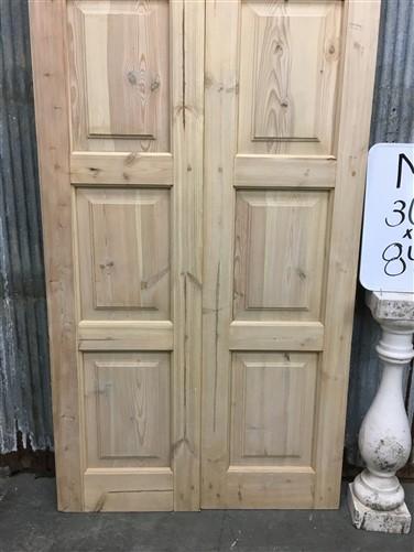 Arched French Double Doors (36x84.5) European Styled Doors, Panel Doors M8