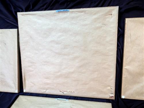 1960s Original Handmade Stitch Arm Panama Textile Art, Framed Mola Cloth Art,