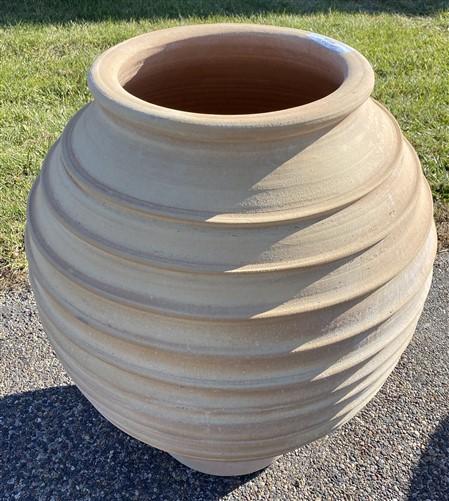 Olive Jar - Ribbed Olive Jar, Greek Pottery, Outdoor Planter, Terracotta, Greek Olive Jar, A by The Old Grainery (Country...