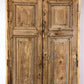Antique Encased French Double Doors (42.5x81) European Panel Doors With Jamb S28