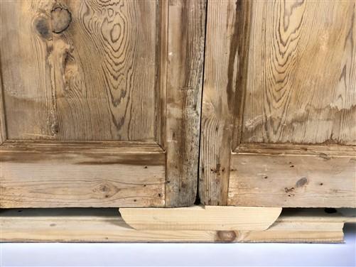 Antique Encased French Double Door (41.5x91.5) European Panel Door With Jamb S32
