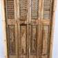 Antique Encased Shutter French Double Door (38.5x95.5) European Door Jamb S33