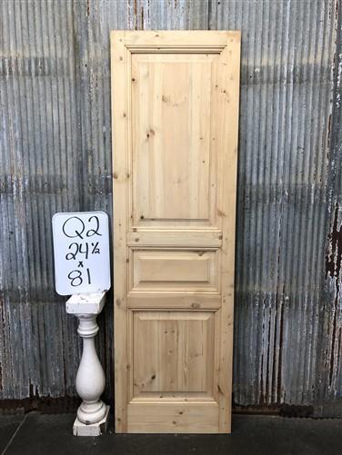 French Single Door (24.5x81) European Styled Door, Raised Panel Door, Q2