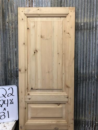 French Single Door (24.5x81) Raised Panel Door, European Styled Door, Q2