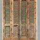 Antique Encased Shutter French Double Door (43x91) European Bifold Door Jamb S14