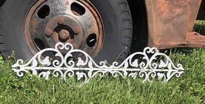 Decorative panel - Cast Iron Ornamental Panel, Architectural Salvage, Decorative Metal Work D, by The Old Grainery (Cast I...