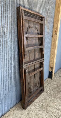 Wood Folding Table, (68x30) Vintage Dining Room Kitchen Island Portable A118