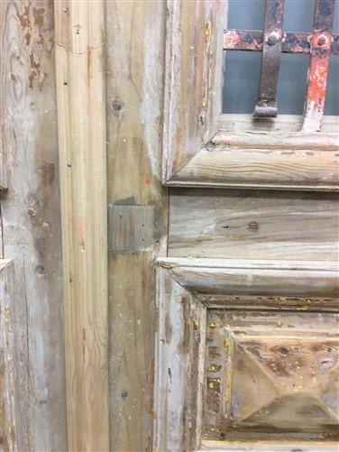 Antique French Double Doors (39x101.5) Iron Wood Doors, European Doors D285