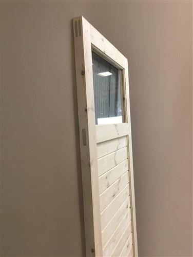 French Single Slatted Doors (30x80.75) 1 Pane Glass European Styled Doors U1