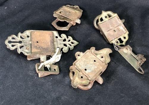 Ice Box Hardware, Vintage Latch Door Hinge, Salvage Cooler Chest Handle Lock L,