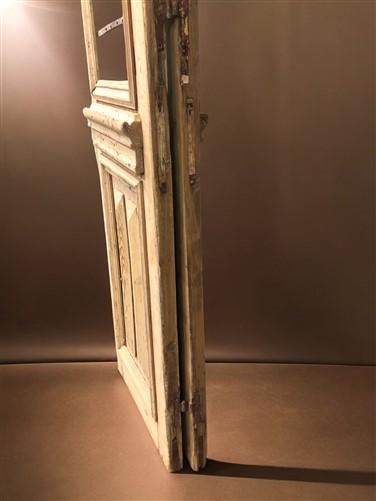 Antique French Double Doors (44.5x93) Iron Wood Doors, European Doors D292
