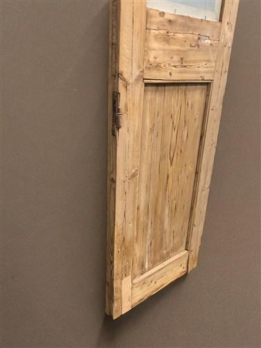 Antique French Single Door (19x94.5) Iron Wood Door, European Door D296