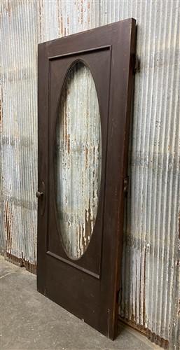 Vintage American Door, Single Oval Pane, (34x82.5), Interior Exterior Door, AM54