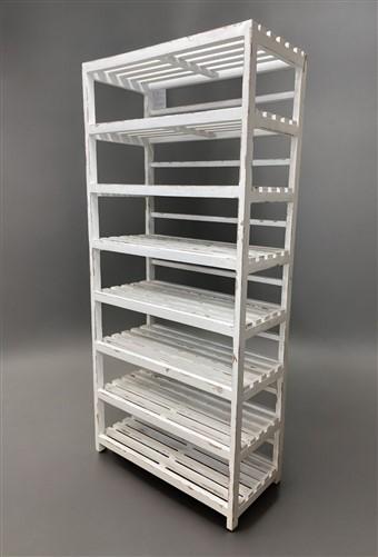 39" Display Rack with Shelves, Bread Rack, Shelving Unit, Wooden Bakery Rack, Display Cabinet, Storage Unit, Organization