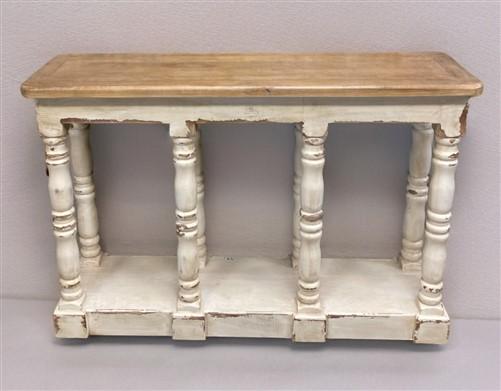 Tables - 48" Sofa Table Wood, Coffee Table, End Table, Narrow Entryway, Console, Storage by The Old Grainery (Bi Level, co...