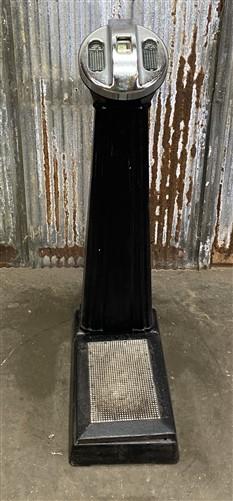 Scale - Vintage Coin Operated Scale. Cast Iron Scale, Standing Athletic Weight Scale by The Old Grainery (Arcade, athletic...