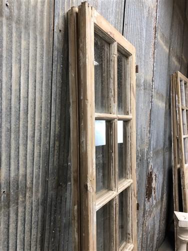 Antique French Double Doors (44x79) 10 Glass Pane Doors, European Doors G120