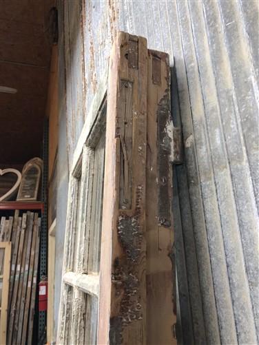 Antique French Double Doors (47.5x81) 12 Glass Pane Doors, European Doors G127