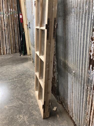 Antique French Double Doors (44x87.5) 12 Glass Pane Doors, European Doors G140