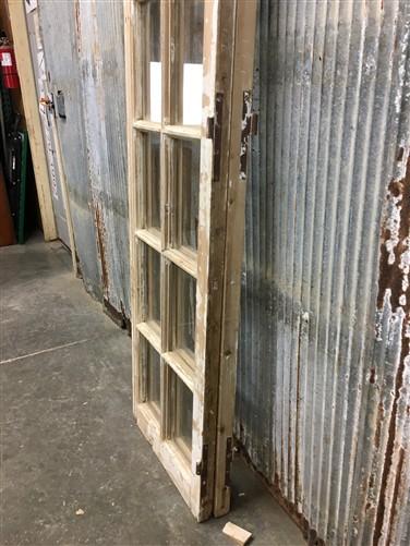 Antique French Double Doors (44x87.5) 12 Glass Pane Doors, European Doors G142