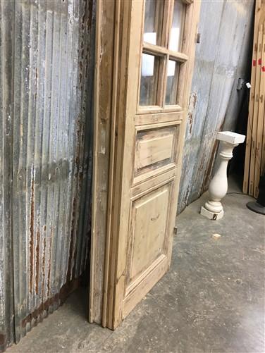 Antique French Double Doors (48.5x100) 12 Glass Pane Doors, European Doors G155