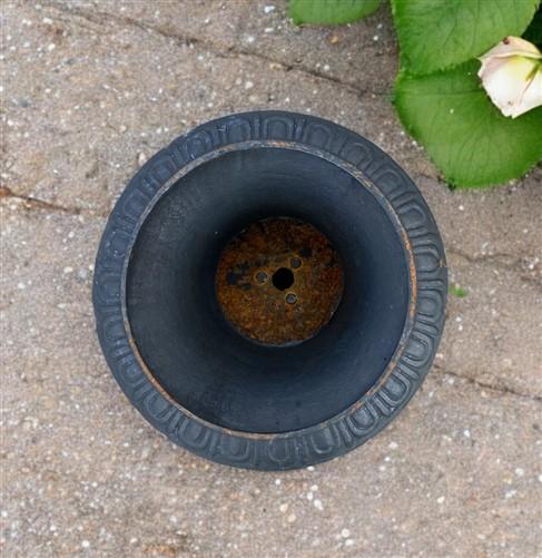 Garden urn - 17" Tall Cast Iron Fluted Urn, Flower Pot Planter, Garden Patio Yard Art G1 by The Old Grainery (aluminum, Ar...
