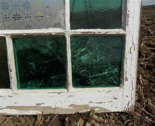 Home & Living > Home Improvement > Windows - Antique Stained Glass, Rectangular Church Window, Architectural Art Glass, A2...